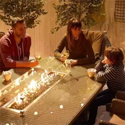 Tablo Gastronomie ak Pit dife nan mitan